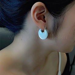 Brass Shell Hoop Earrings&nbsp;FS-WG2D5AE-03