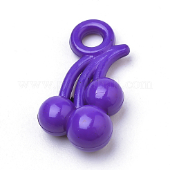 オペークアクリルパーツ  チェリー  ミックスカラー  20x11x6mm  穴：3mm  約1140個/500g&nbsp;SACR-Q190-48