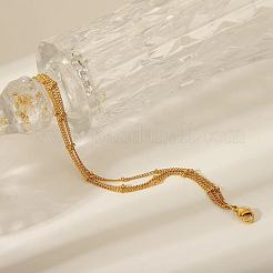 Stainless Steel Multi-Layered Satellite Chain Bracelets for Women&nbsp;KV6681