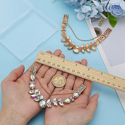 1 Pair Alloy & Acrylic Rhinestone Boot Strap Chains&nbsp;AJEW-FG0004-79A