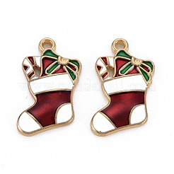 Alloy Enamel Pendants&nbsp;ENAM-N055-006-NR