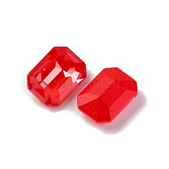 ガラスラインストーンカボション  フラットバック  多面カット  長方形  ライトシャム  8x6x3.5mm&nbsp;RGLA-A026-03A-227DE