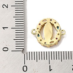 Brass Pave Colorful Cubic Zirconia Connector Charms&nbsp;X-KK-M278-02B-G
