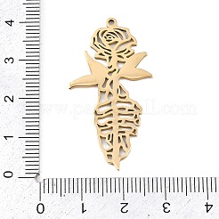 Hollow 304 Stainless Steel Pendants&nbsp;LS-STAS-Z183-01G
