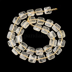 Natural Lemon Quartz(Heated) Beads Strands&nbsp;G-L642-L07-10mm