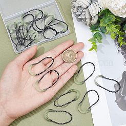 光るプラスチックジッパープル30個  暗闇で光るU字型タブエクステンダー  ゴーストホワイト  6.4x2.8x0.55cm&nbsp;FIND-CA0005-31