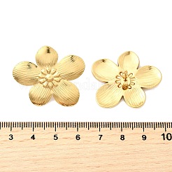 304 Stainless Steel Flower Stud Earrings&nbsp;EJEW-P312-03B-G