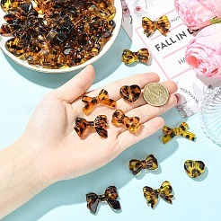 30Pcs 5 Styles Printed Transparent Acrylic Beads&nbsp;TACR-YW0003-46