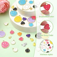 80Pcs 20 Styles Alloy Enamel Charms&nbsp;ENAM-YW0006-69