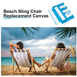 Canvas Cloth Beach Lounge Chair Cover with Pillows&nbsp;AJEW-WH0342-54B