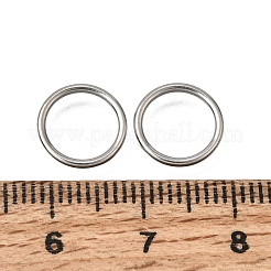 304ステンレススチールリンクリング  丸いリング  ステンレス鋼色  10x1mm  内径：8mm&nbsp;SA-CBACB61-02P