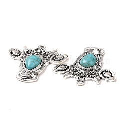 Synthetic Turquoise Pendants&nbsp;PALLOY-K001-046