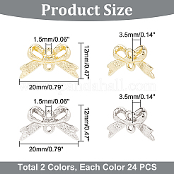 48Pcs 2 Colors Alloy Connector Charms&nbsp;FIND-DC0001-93