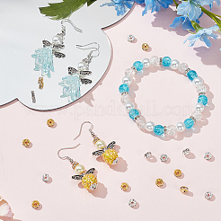 400Pcs 2 Colors Brass Rhinestone Spacer Beads&nbsp;RB-SP0001-06