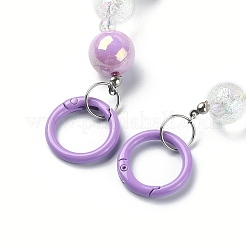 Acrylic Rainbow Beaded Mobile Straps&nbsp;HJEW-JM01055