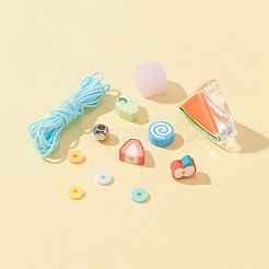 DIY Fruit Stretch Bracelet Making Kit&nbsp;DIY-FS0003-88