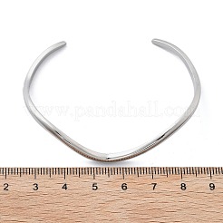 304 Stainless Steel Cuff Bangles for Women&nbsp;BJEW-B108-11P