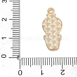 合金ペンダント  サボテンチャーム  ライトゴールド  グリーン  23x10x1.5mm  穴：1.6mm&nbsp;AL-CBAC700-04C