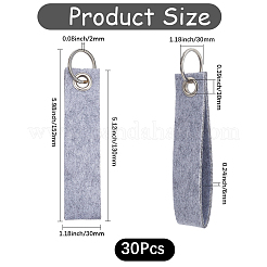 30Pcs Non-Woven Fabric Keychains&nbsp;KEYC-SP0001-64B