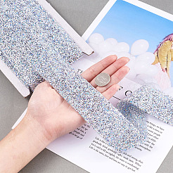 Glitter Resin Hotfix Rhinestone(Hot Melt Adhesive On The Back)&nbsp;OCOR-TA0002-02-40mm
