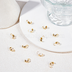 100Pcs Brass Bead Tips&nbsp;KK-BBC0009-06