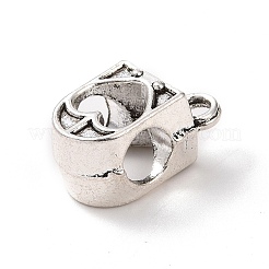 Tibetan Style Alloy Tube Bails&nbsp;PALLOY-P293-188