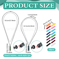 2Pcs 2 Styles Stainless Steel Perfume Bottle Necklaces&nbsp;NJEW-PH0001-51