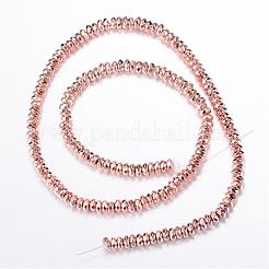 Electroplate Non-magnetic Synthetic Hematite Bead Strands&nbsp;G-Q465-13RG
