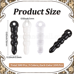 300個 3色プラスチック製携帯用防塵プラグ  ミックスカラー  16mm  100個/カラー&nbsp;FIND-CN0001-97