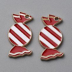 Christmas Theme Alloy Enamel Pendants&nbsp;ENAM-WH0062-02E-02