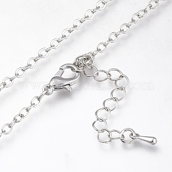 Glass Pendant Necklace&nbsp;NJEW-D281-B-13S