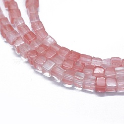 Cherry Quartz Glass Beads Strands&nbsp;G-F631-C06