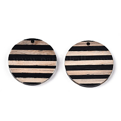 Stripe Resin & Wood Pendants&nbsp;RESI-ZX017-73