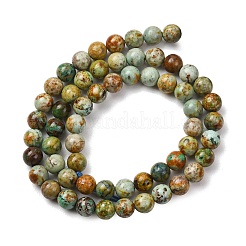 Natural Peruvian Turquoise(Jasper) Beads Strands&nbsp;G-T150-A01-6mm