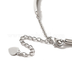 Brass Chain Bangle Making&nbsp;BJEW-B077-01B