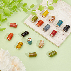 63Pcs 9 Colors Handmade Porcelain Beads&nbsp;PORC-PA0001-55