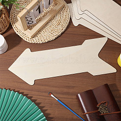 8Pcs Arrow Shape Unfinished Wooden Blank Plaque&nbsp;WOOD-CA0001-86