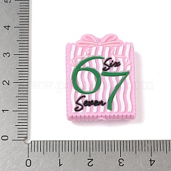 Number 6 7 Theme Cartoon Silicone Beads&nbsp;SIL-E013-02A