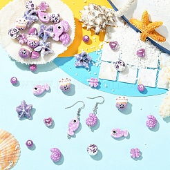 40Pcs 8 Styles Handmade Porcelain Beads&nbsp;PORC-YW0001-80
