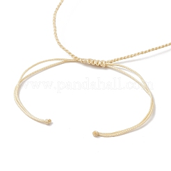 Natural Malaysia Jade & Rose Quartz Round Beaded Braided Bead Bracelets for Women&nbsp;BJEW-JB11987
