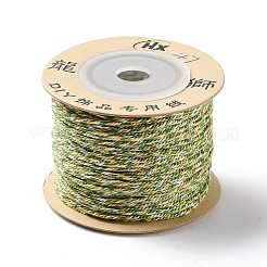 ポリエステルツイストコード  ラウンド  DIYのジュエリーには  ゴールド  1.2mm  約38.28ヤード（35m）/ロール&nbsp;OCOR-G015-01B-22