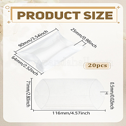 20Pcs PVC Plastic Frosted Pillow Boxes&nbsp;CON-LP0001-05