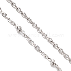 304 Stainless Steel Cable Chain Satellite Chain Slider Bracelet Making&nbsp;AJEW-JB01502-02
