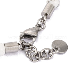 Natural Howlite & Synthetic Magnetic Hematite Anchor Beaded Bracelet&nbsp;BJEW-P339-01P-07