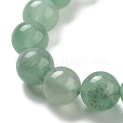 Chakra Round Natural Green Aventurine Beaded Stretch Bracelets&nbsp;BJEW-K251-05E