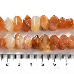 Natural Orange Botswana Agate Beads Strands&nbsp;G-D091-A23