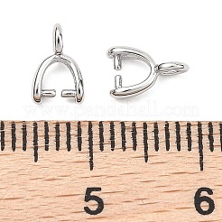 シーグレース ブラス アイスピック ピンチベイル  カドミウムフリー＆ニッケルフリー＆鉛フリー  プラチナ  7.5x2mm  穴：1.5mm  ピン：0.7mm&nbsp;XGRQ1U017-369P