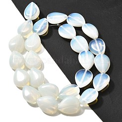 オパールビーズ連売り  ティアドロップ  16x12x5~6mm  穴：1mm  約25個/連  15.16''~15.75''（38.5~40センチメートル）&nbsp;G-P561-B015-01