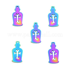 Ion Plating(IP) 201 Stainless Steel Pendants&nbsp;STAS-N098-082M