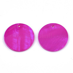 Natural Freshwater Shell Pendants&nbsp;SHEL-R022-01D